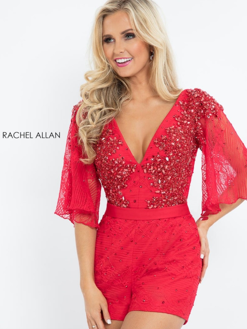 Rachel Allen Lbd L1198 Embellished Romper
